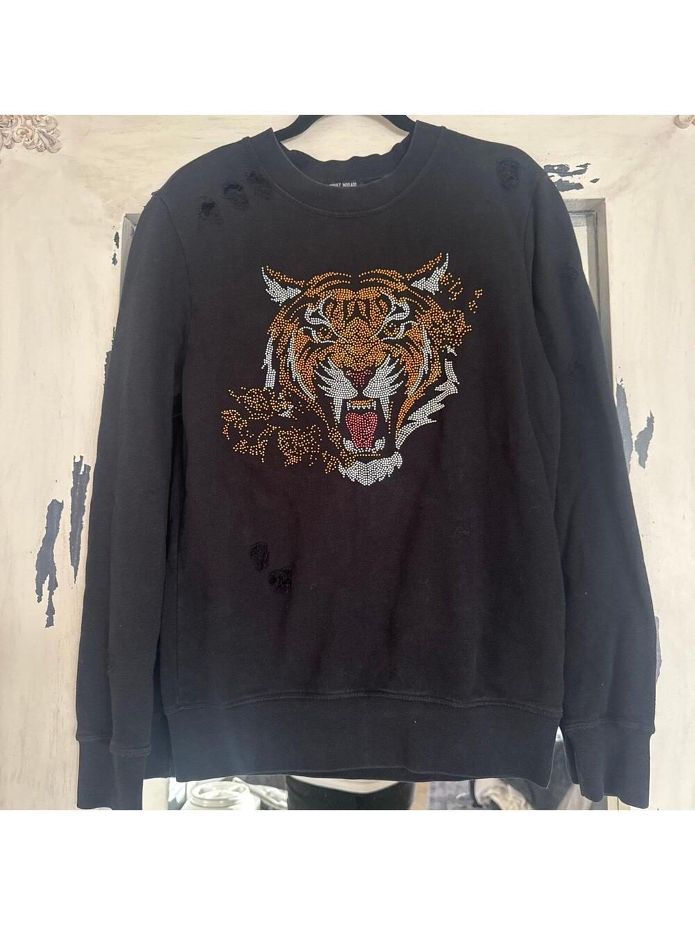 Antony Morato Tiger Graphic Sweatshirt, Black size M